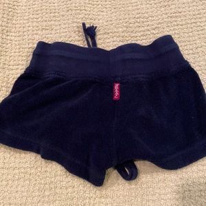 Girls navy blue hard tail shorts